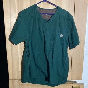 Carhartt Men's Green Work Shirt/scrub